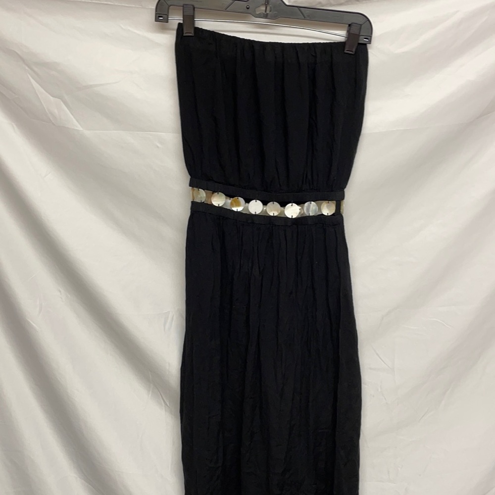 Angels by the Sea Hawaii Black & Shell Dress XS